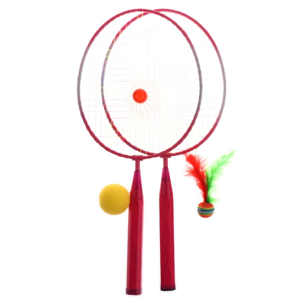 badminton rackets and birdies