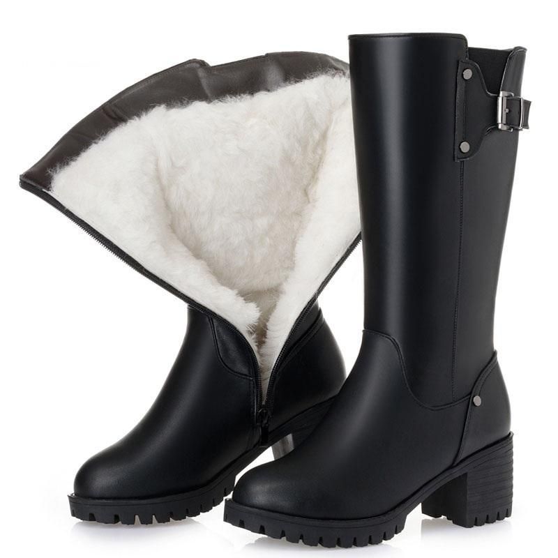 black snow boots womens uk