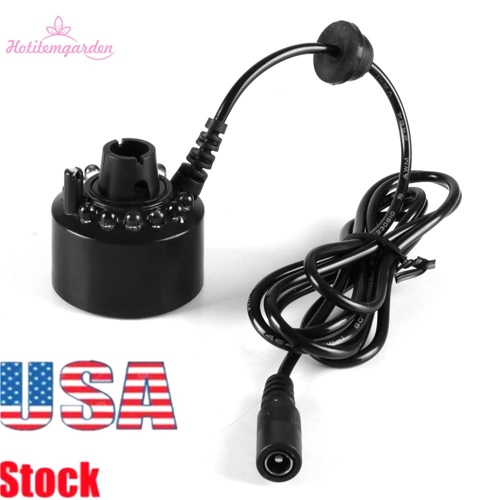 Satin Al 12 Ile Abd Stok Ultrasonik Nemlendirici Mist Maker Sisleyici Su Cesmesi Pond Fish Tank Atmosfer Olusturma Renkli Led Tl86 7 Dhgate Comda