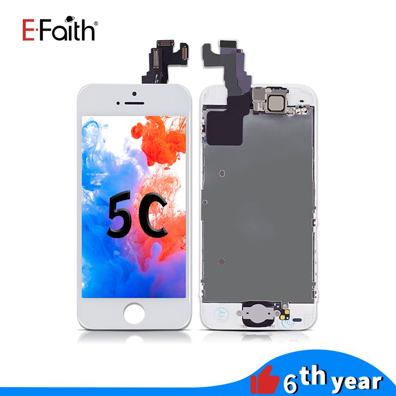 LCD Screen For IPhone 5C Black With Home Button And Front Camera