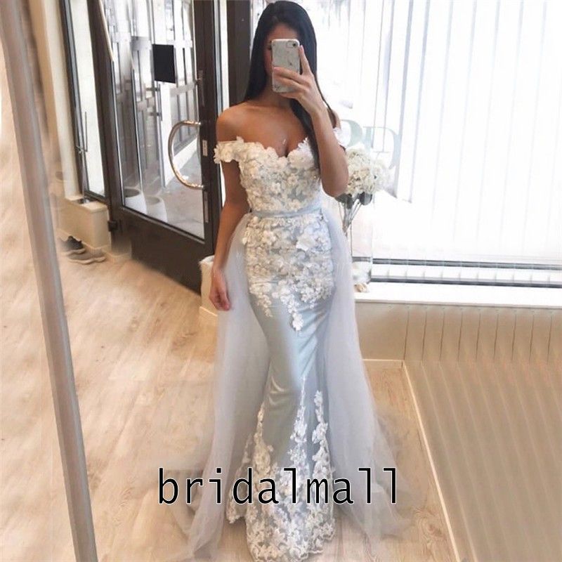 3d floral white dress