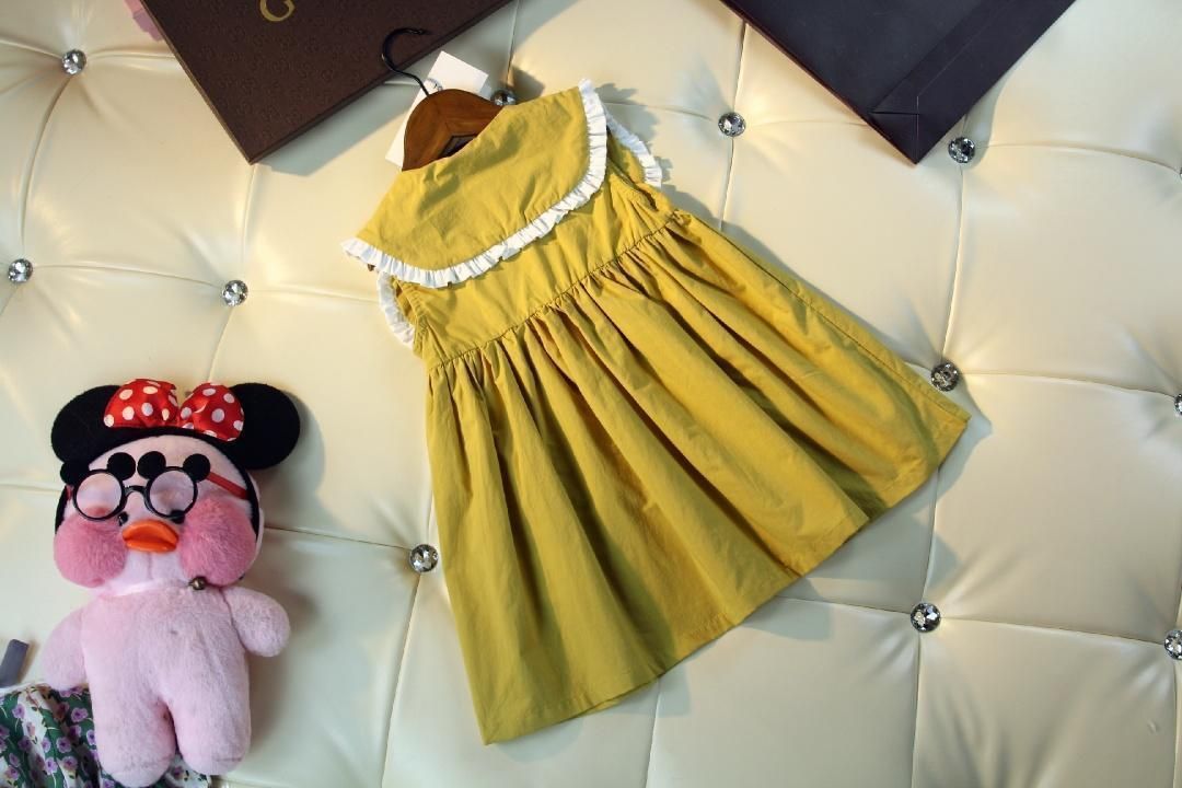 yellow cotton summer dress