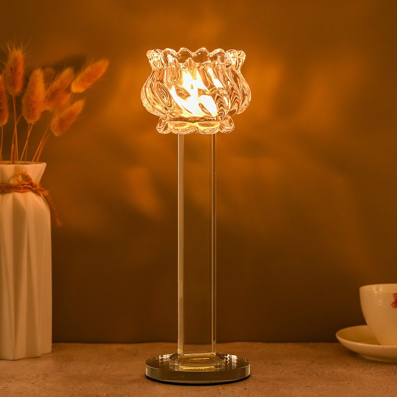 Brand New Crystal Cut Glass Candlestick Candle Holder Candle Stand