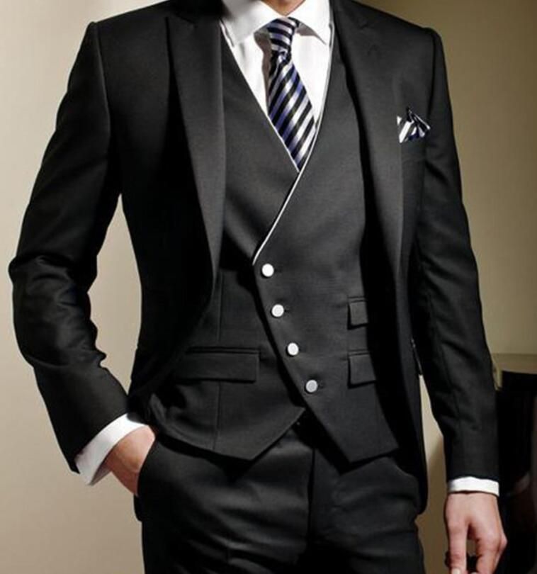 all black coat pant
