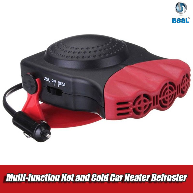 RED 12VCar Portable 2in1 150W Heating Cooling Heater Cool Fan Defroster Demister