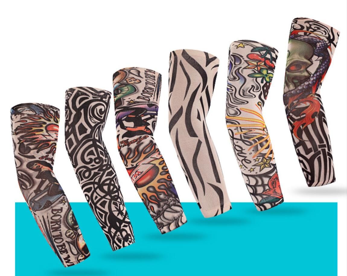 2019 New Anti-Sunshine Fashion Men and Women Tattoo Arm Leg Sleeves High Elastic Nylon Halloween Party Dance Party Tattoo Sleeve 2019 New Anti-Sunshine Fashion Men and Women Tattoo Arm Leg Sleeves High Elastic Nylon Halloween Party Dance Party Tattoo Sleeve