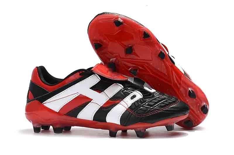 red and black predator football boots
