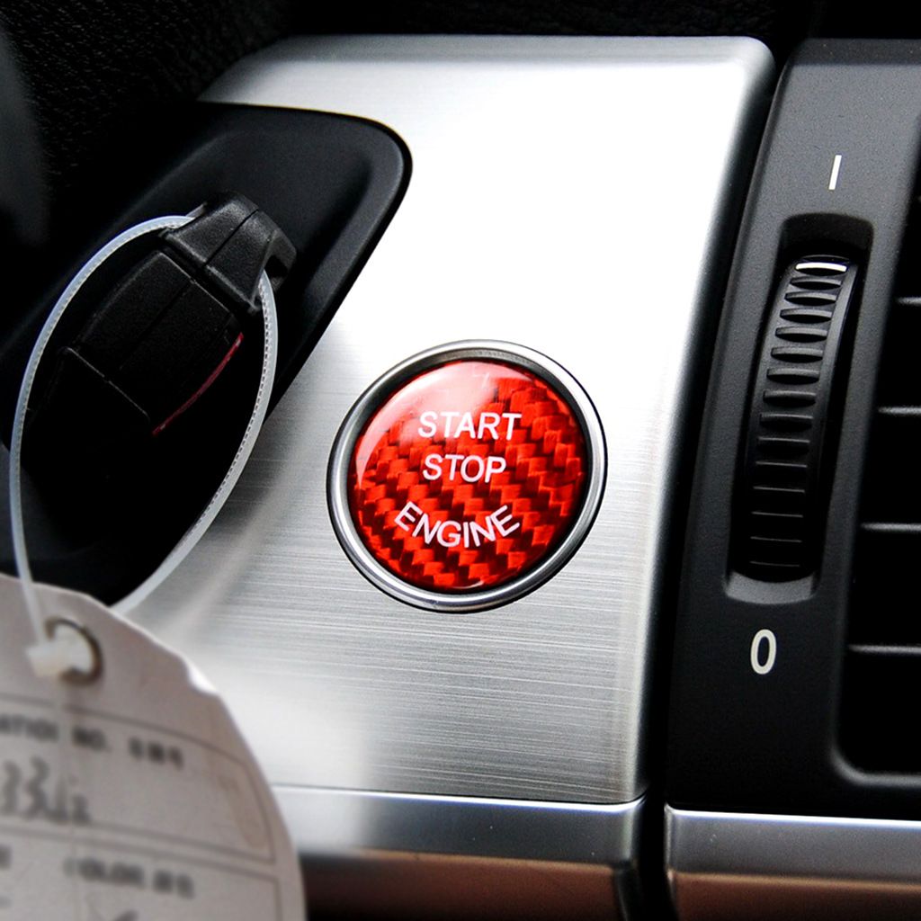 Soyeah Carbon Fiber Car Engine Start Stop Button Cover Keyless Go Ignition Stickers for BMW 3 5 Series E Chassis, Red X1 X3 X5 X6 Soyeah Carbon Fiber Car Engine Start Stop Button Cover Keyless Go Ignition Stickers for BMW 3 5 Series E Chassis, Red X1 X3 X5 X6
