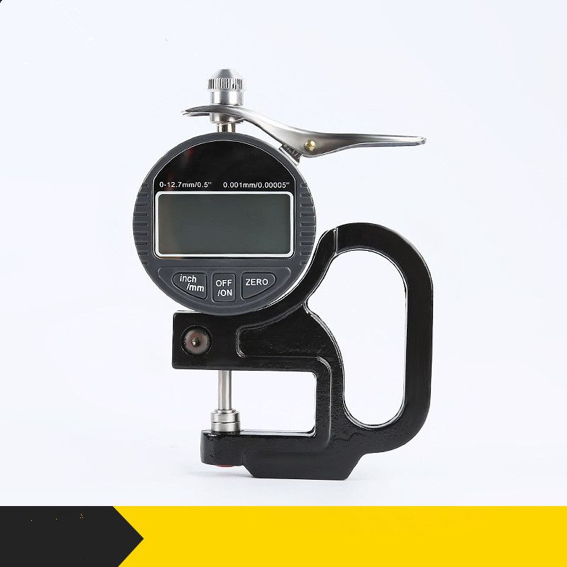 0-12.7mm Electronic Digital LCD Thickness Caliper Carbon Fiber Micrometer Guage