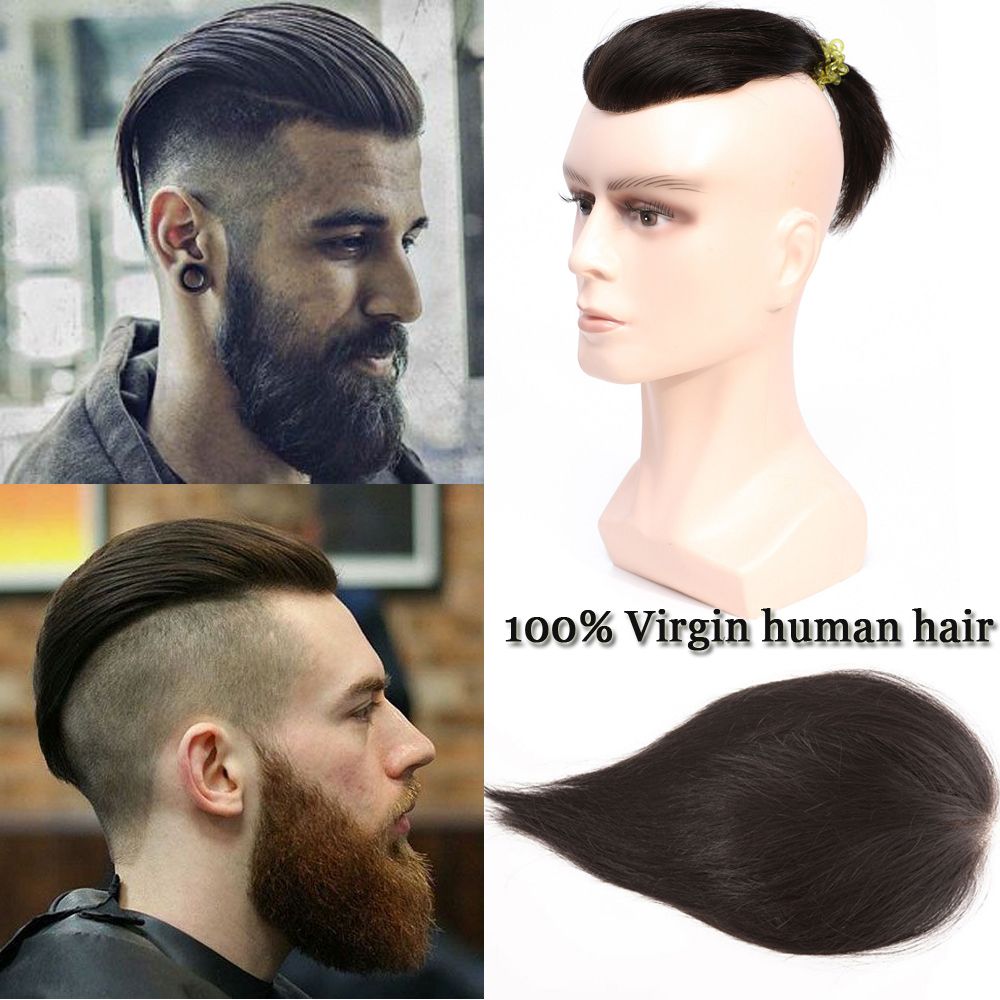 2019 18cm Men S Toupee Hairpieces Replacement System For Men Swiss