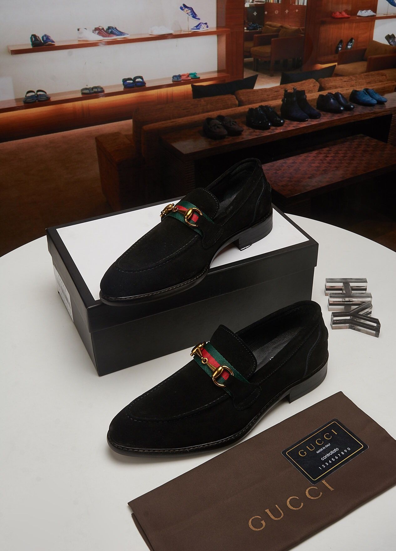 Gucci Patent Leather Shoes Mens