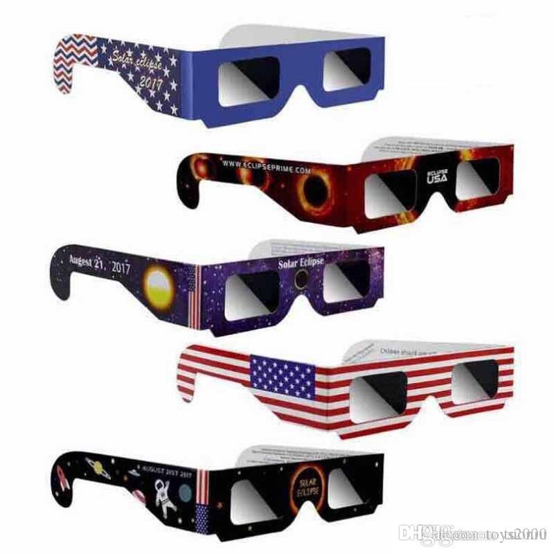 2021 2017 USA Solar Eclipse Glasses Paper Solar Glass Viewing