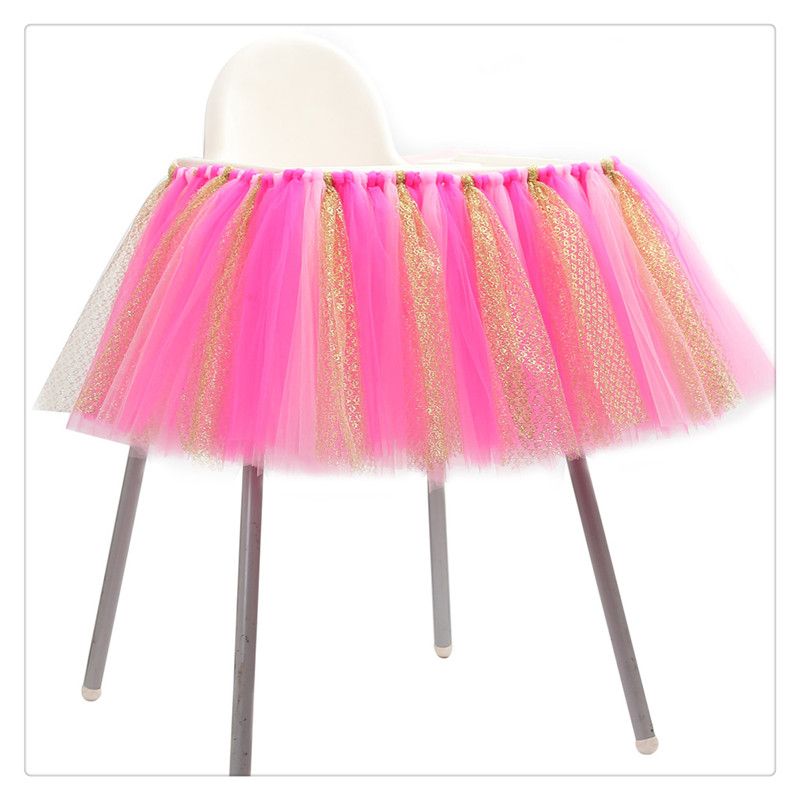 2019 Table Skirts Tulle Cover Table Cloth For Girl Princess Party