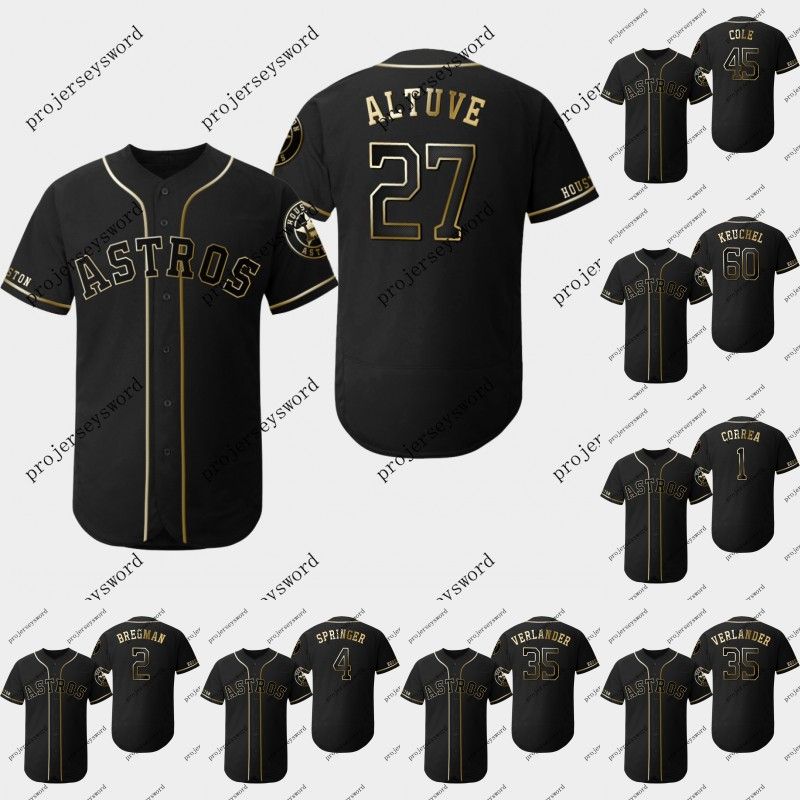 black and gold astros jersey
