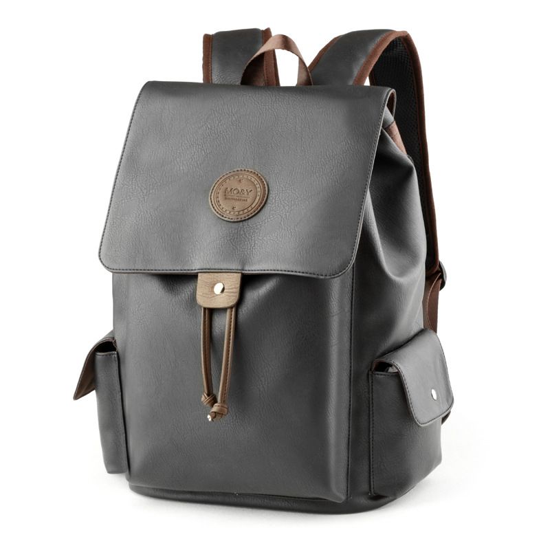 leather computer backpack women's