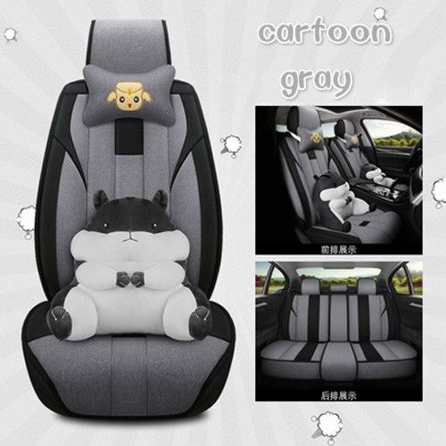 satin al mercedes benz a b c d e g serisi sprinter maybach cla clk araba aksesuarlari koltuk ortusu icin luks karikatur tipi tam set keten oto koltuk