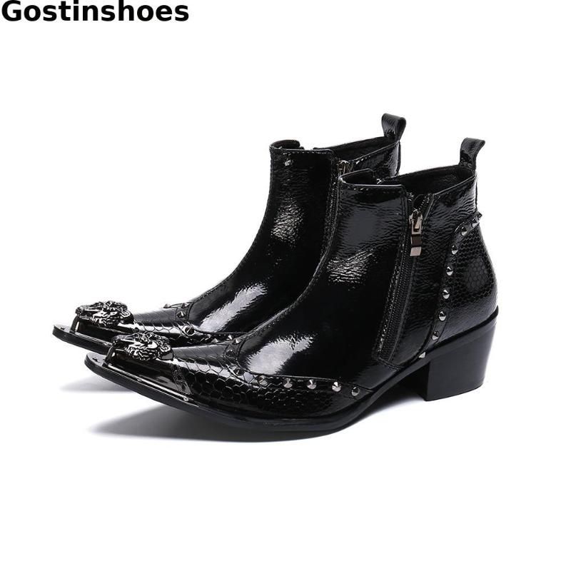 steel cap dress boots