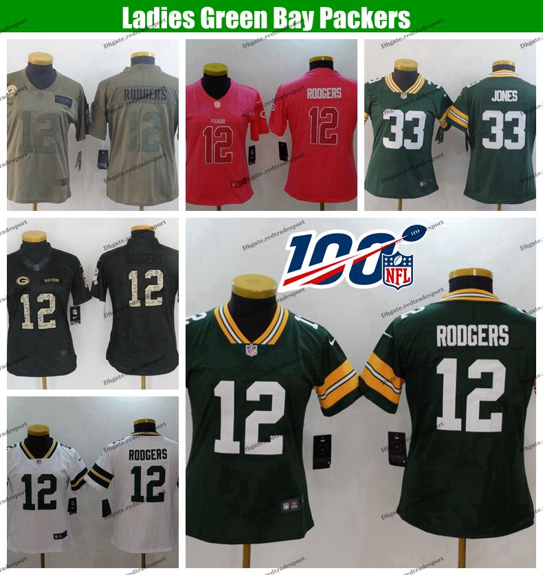 pink aaron rodgers jersey for womens