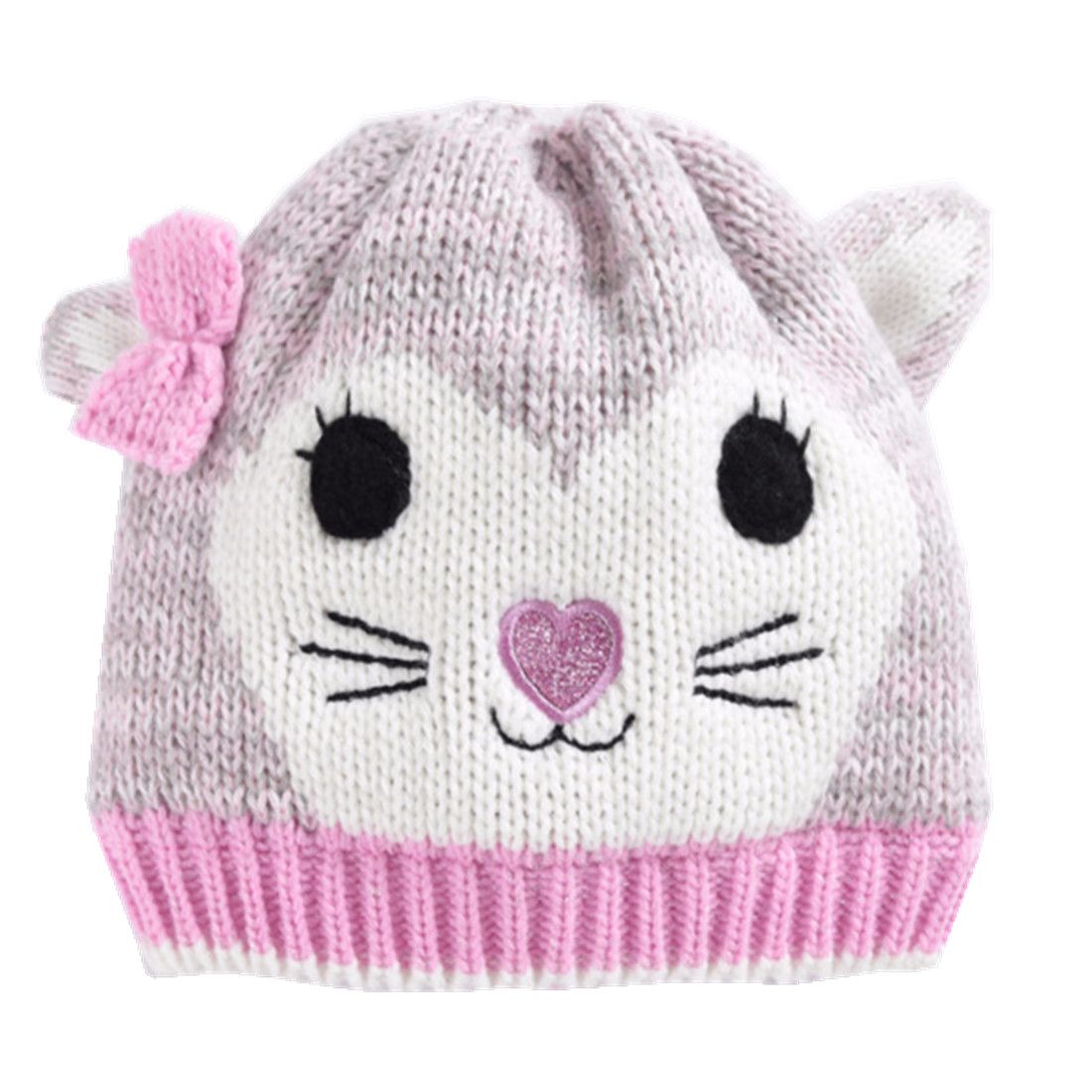 pink baby winter hat