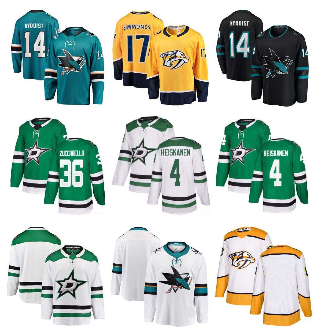 2020 NHL Dallas Stars Jersey 36 Mats 