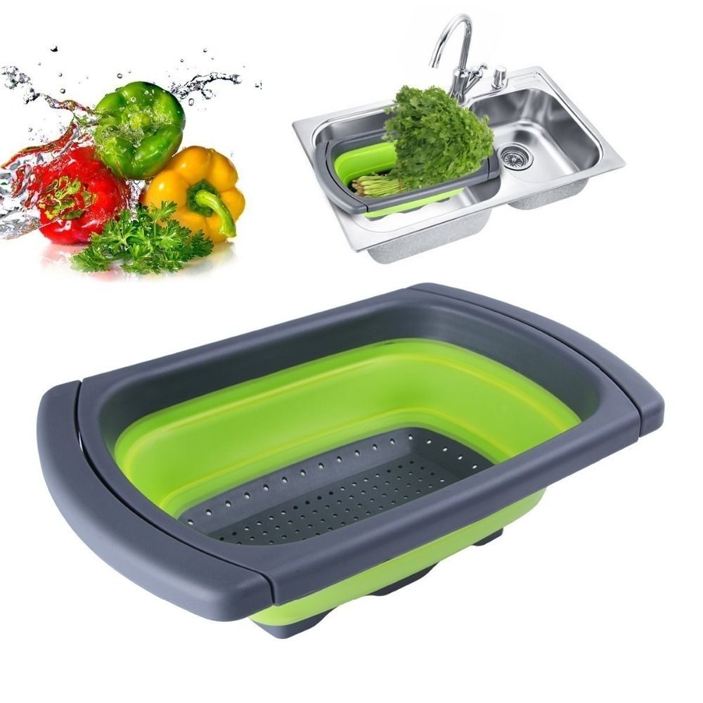 silicone strainer collapsible