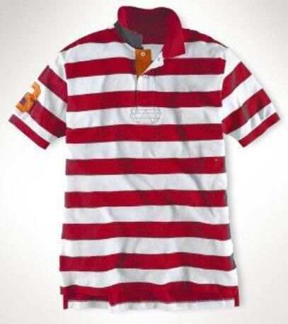 Fashion Men Striped Polo Shirts Big 
