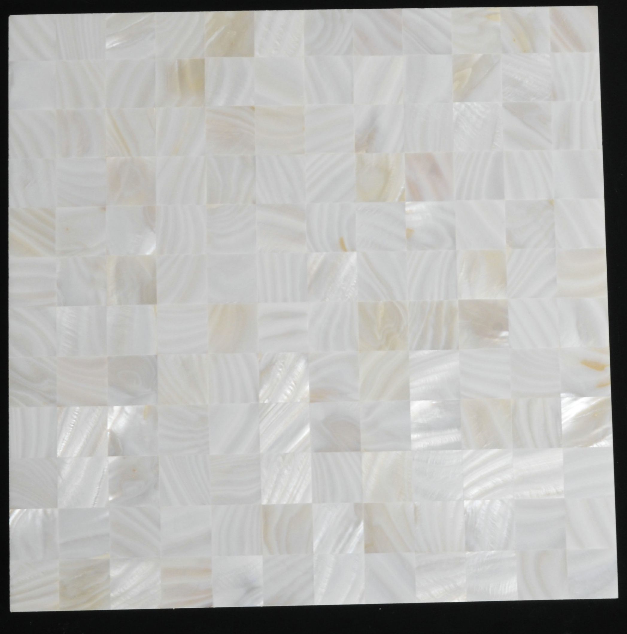 2020 8mm Thickness 1x1 Inch White Groutless Mother Of Pearl Mosaic