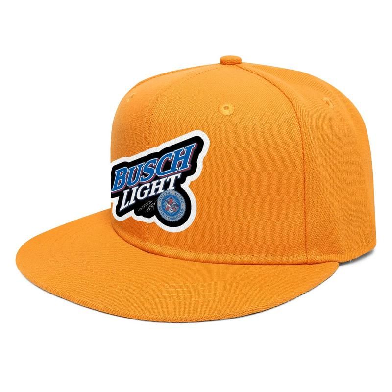 Men Unisex Adjustable Busch-Light-Beer-Package-Faith-White-Baseball Cap Classic Flat Hat 