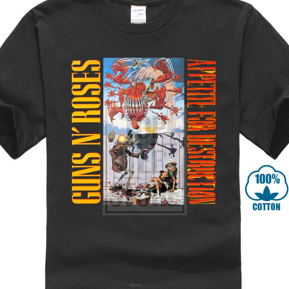 camiseta guns n roses appetite for destruction