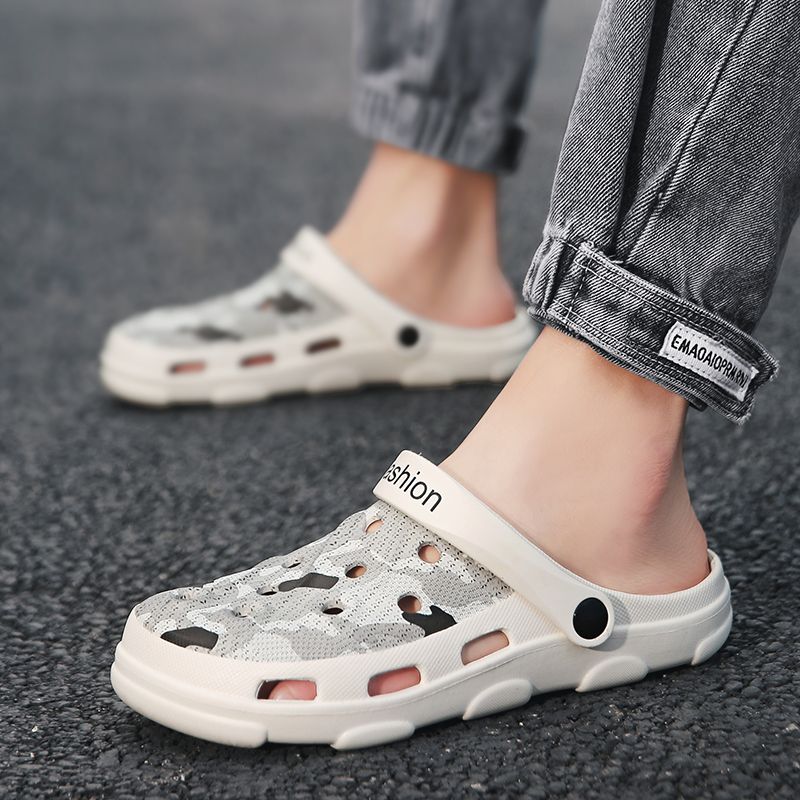 mens jelly beach shoes