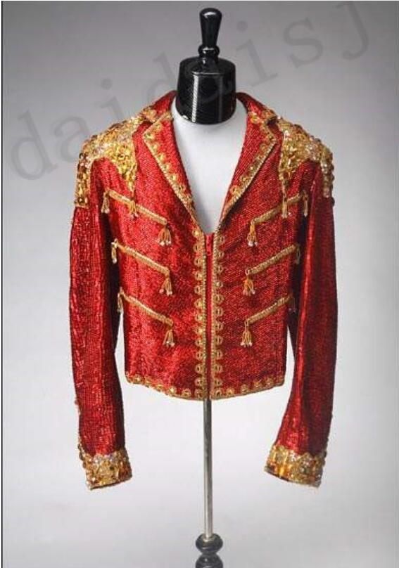 Acquista S 3XL New Michael Jackson Paillettes Abiti Giacche Costume Palco  Da Uomo Nightclub Bar Banda Maschile Palco Cantante Rock A 96,67 € Dal  Milan_shop | DHgate Italy