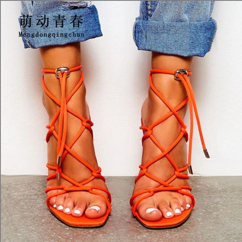 ladies orange heels