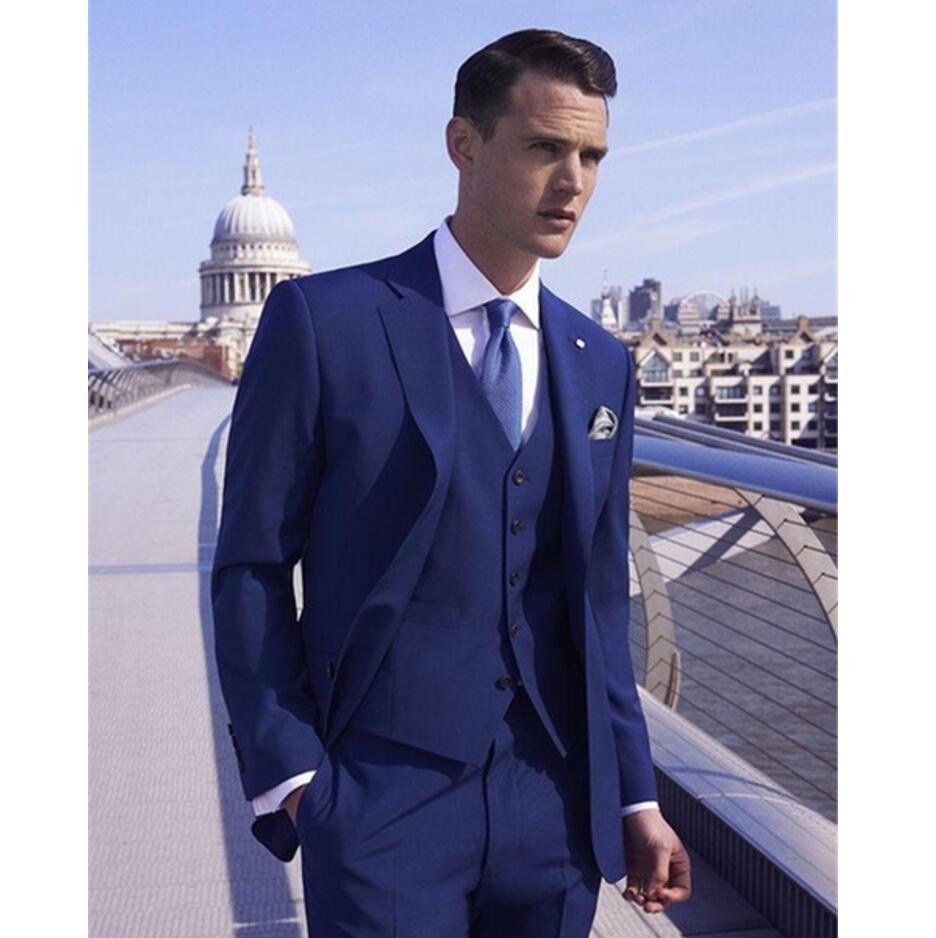 XLY 2019 Latest Coat Pant Designs Royal 