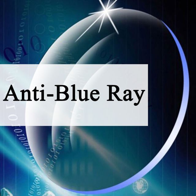 Un par Anti-Blue Ray asférica CR-39 Miopía Presbicia Lente Anti-Radiación