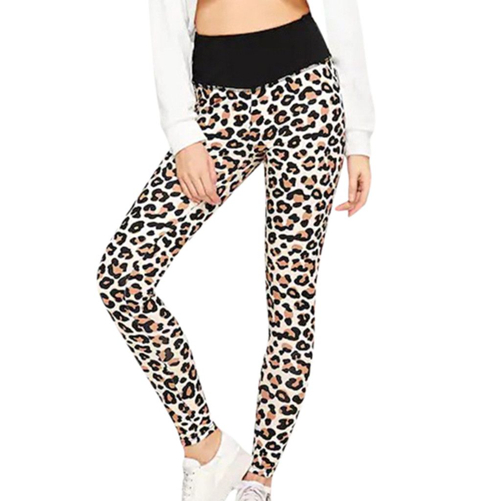 leopard print exercise leggings