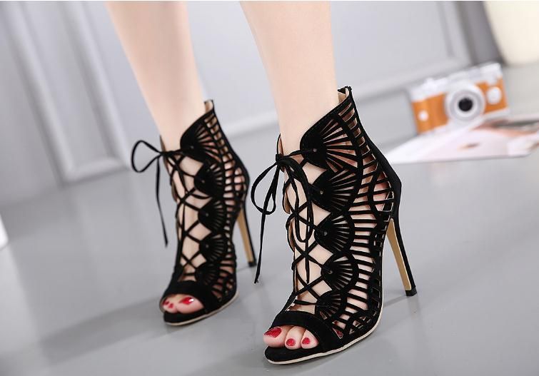 Full Boil musician Designer women Roman Gladiator Sandals Hollowed fish mouth high heel shoes sandals wedding dress shoes 35- Full Boil musician Designer women Roman Gladiator Sandals Hollowed fish mouth high heel shoes sandals wedding dress shoes 35-