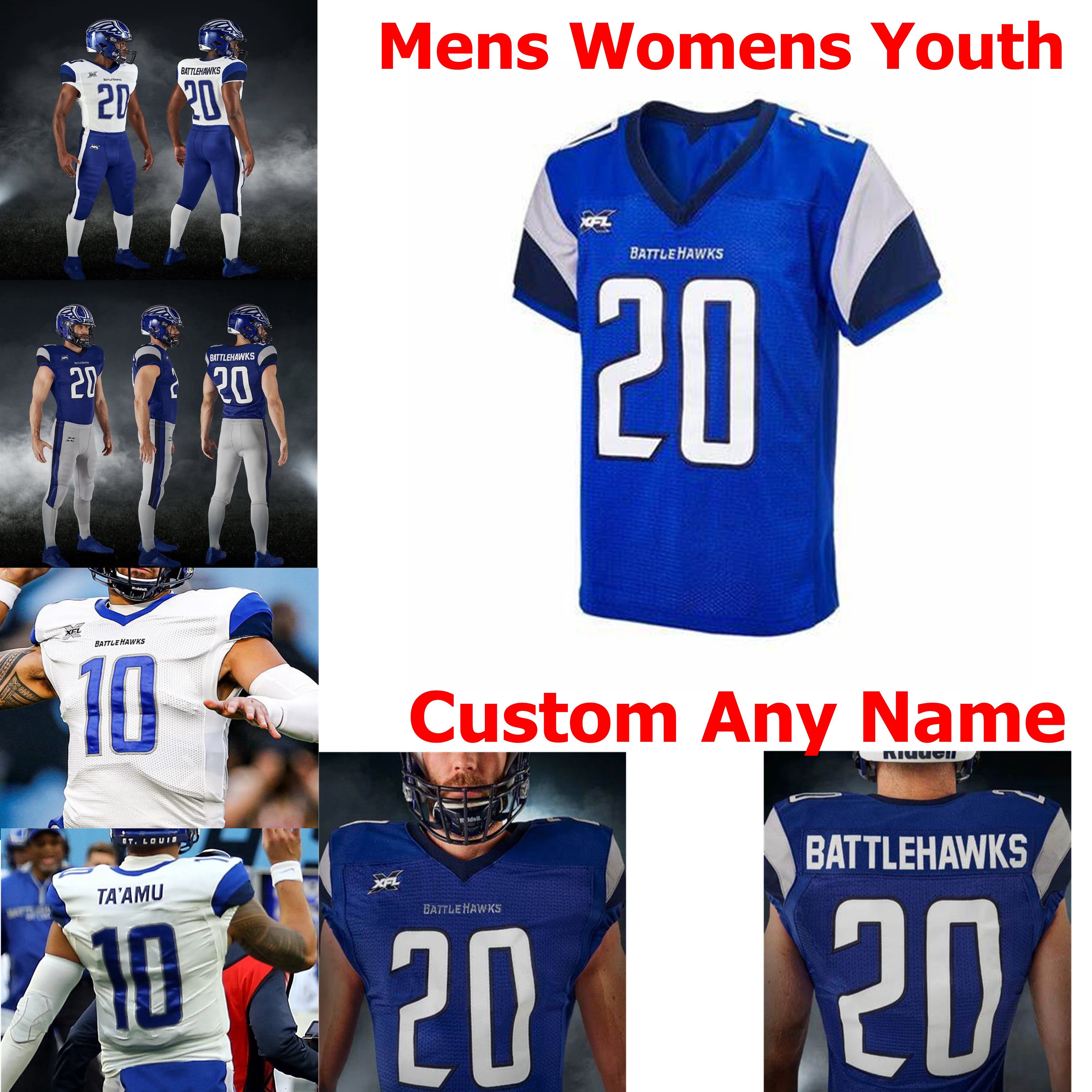 xfl battlehawks jersey