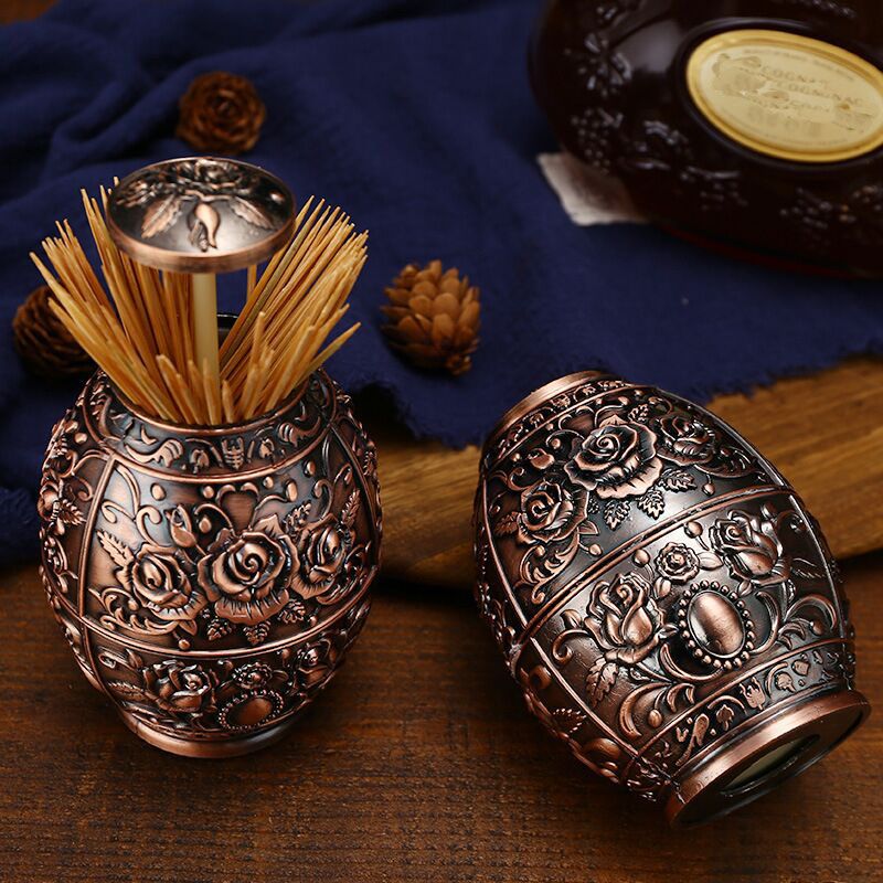 2020 Automatic Toothpick Holder With Bottle Opener Hand Press Retractable Retro Toothpick Dispenser Toothpicks Case Can Box Container Organizer From Easytime 6 47 Dhgate Com