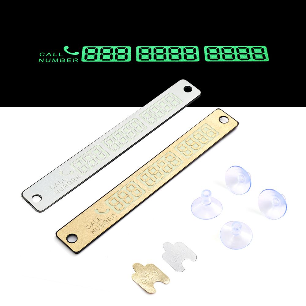 Phone Number Plate Car Styling Sticker Temporary Parking Card Parking plate