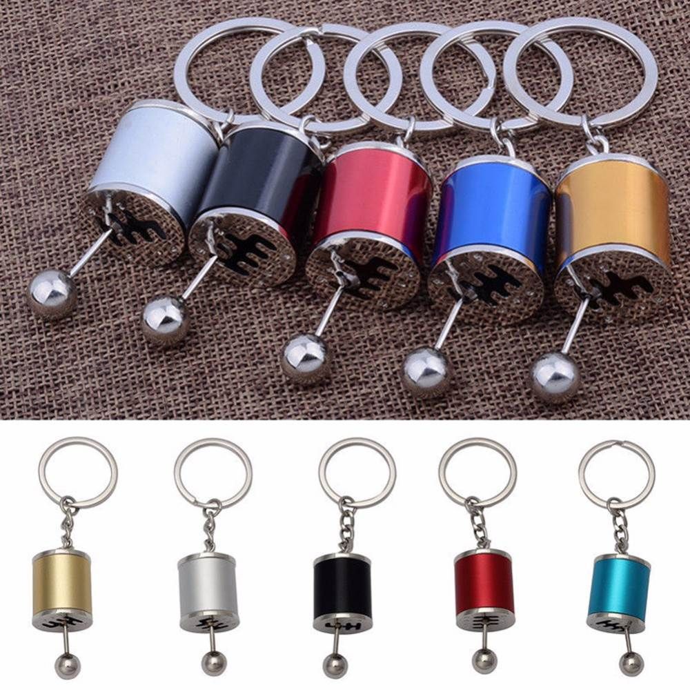 Car Gear Box Keychain Imitation 6 Speed Manual Car Styling KeyringS