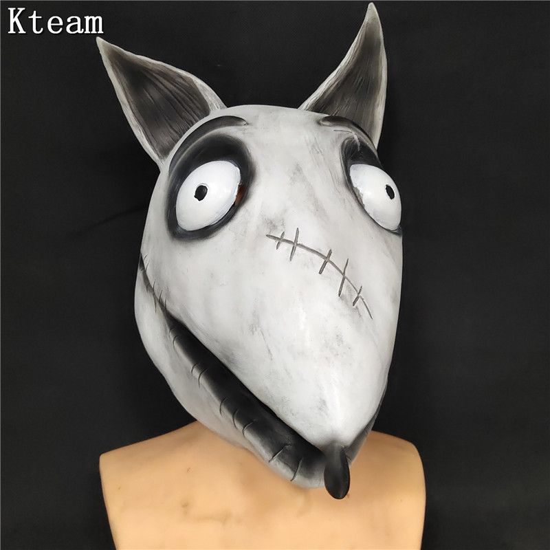 2019 Frankenweenie Máscara Máscaras Cosplay Animal Perro Máscara Del Partido De Divertido Cabeza De Animal Máscara Cosplay De 25,15 | DHgate