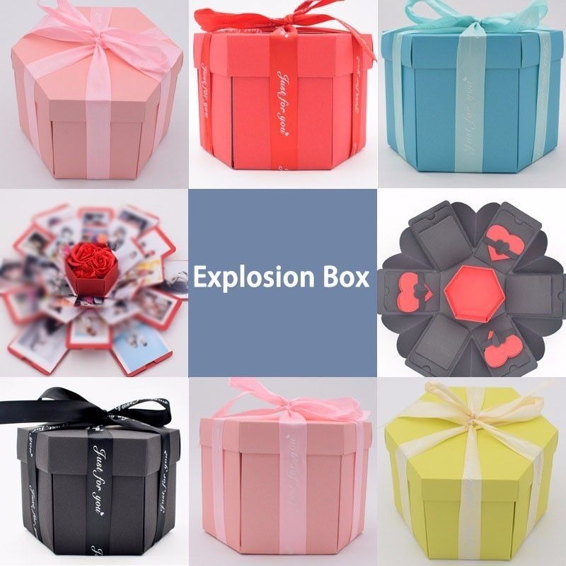 Explosion exploding fnp ferns DIY Surprise Box Explosive Box Wedding Anniversary Explosion Gifts Box