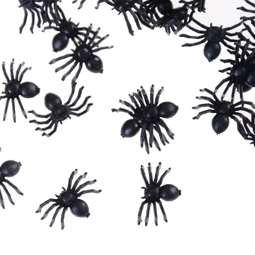 5 x plástico falso araña bromas de Halloween bromeando juguete decoración 