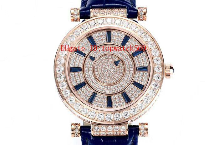 Top Diamond Women Watch Double Mystery Ladies Watch Swiss 800 Automatic Mechanical 28800 Vph Sapphire 18k Rose Gold Full Diamond Case Buy Wrist Watches Online Online Shopping For Wrist Watches From Topwatch569