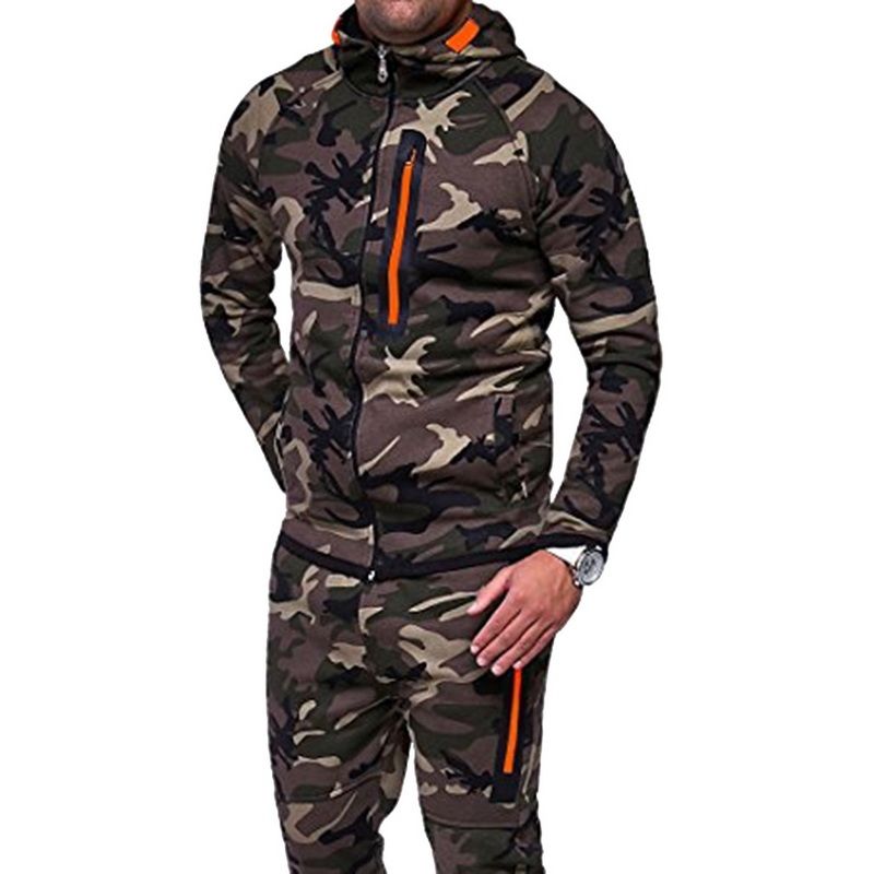 Jogging Suit Sports Suit Fitness Camouflage Army Jogging Pants Men/'s