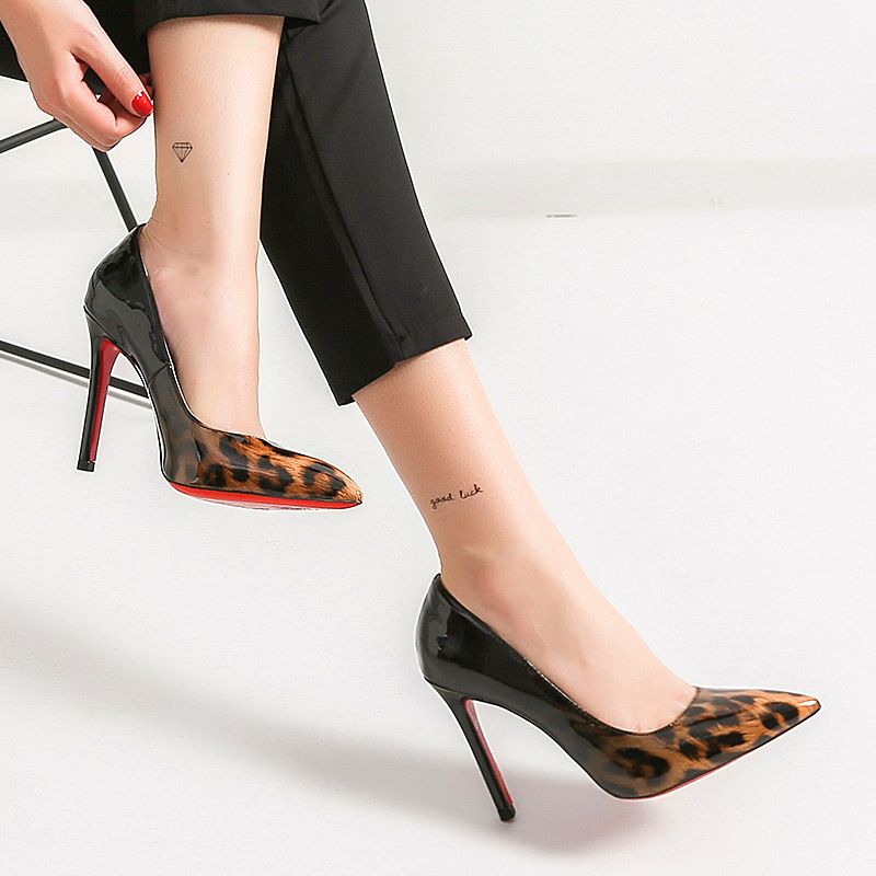 designer leopard pumps