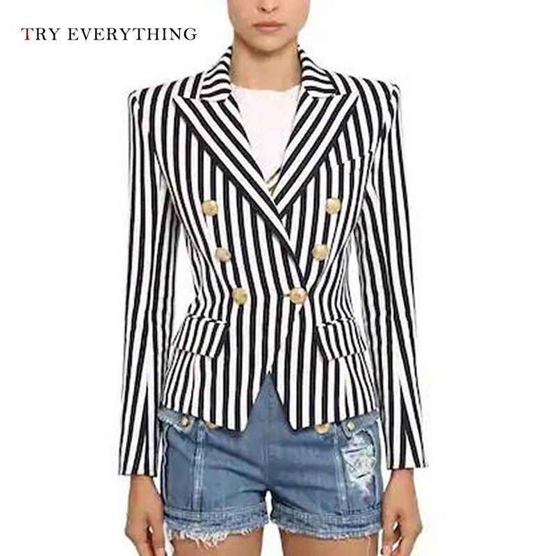 Vertical striped blazer Clearance