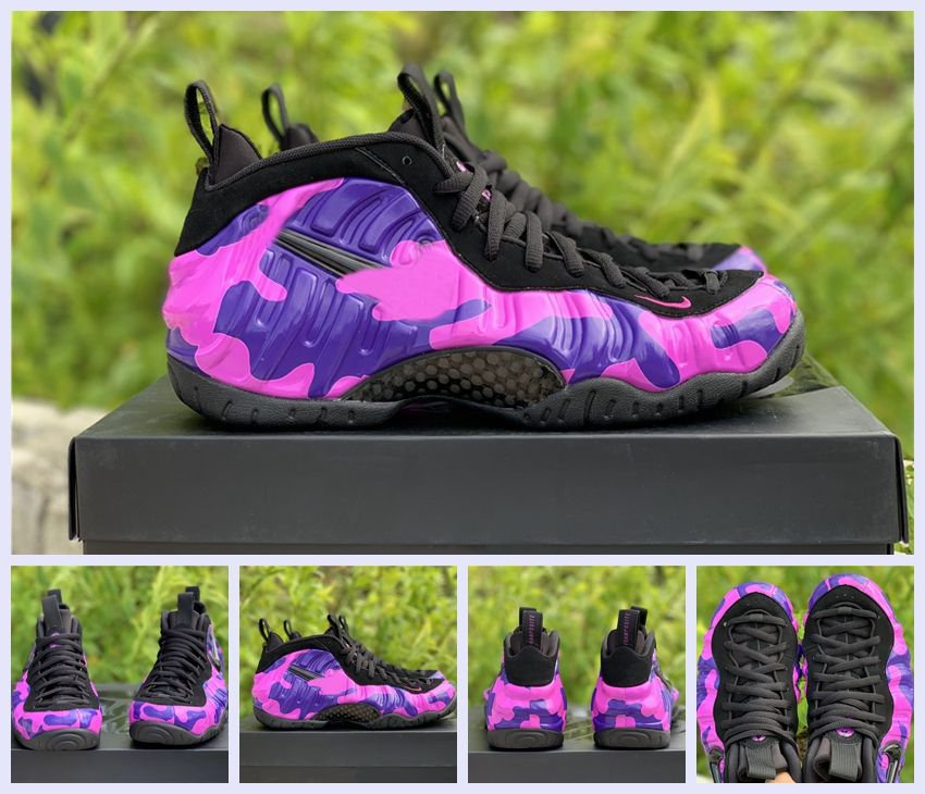 purple foams shoes