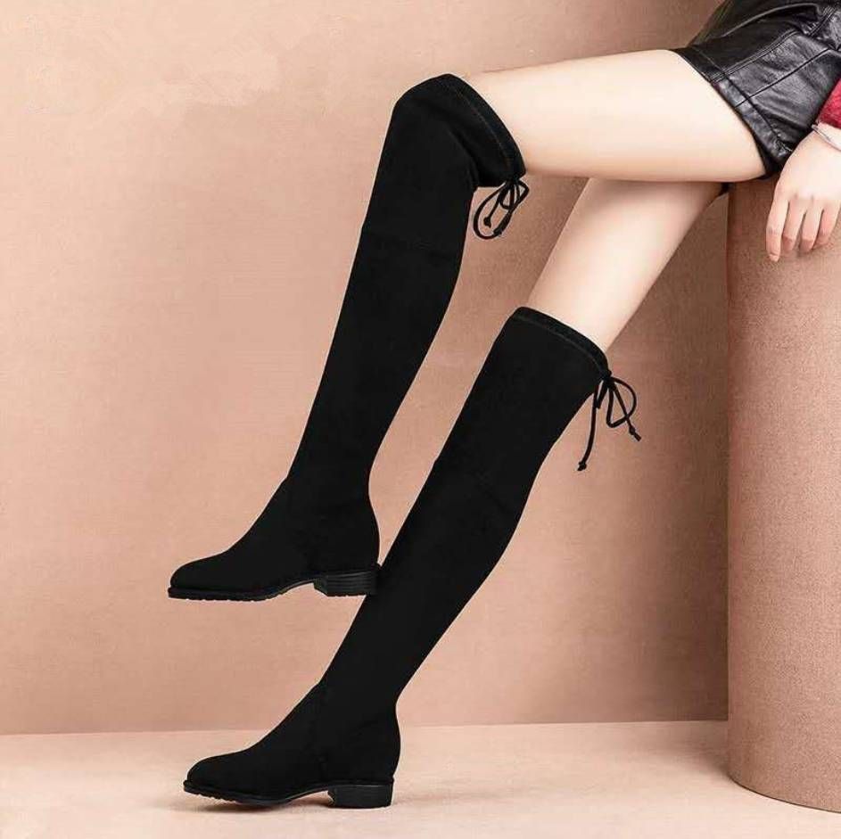 slim fit knee boots