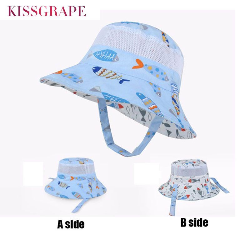 cotton mesh bucket hat